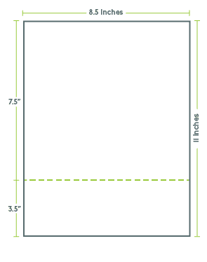 Perforated Paper 8.5 x 11